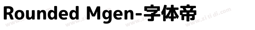 Rounded Mgen字体转换